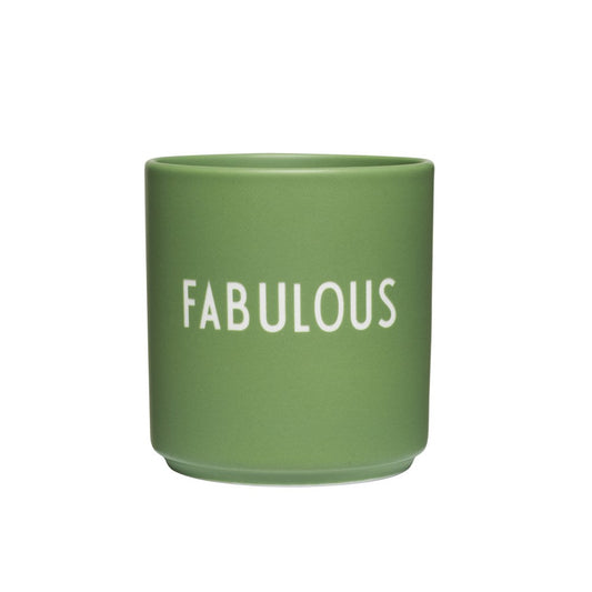 Design Letters - Fabulous  Porzellan Becher / Cup - grün