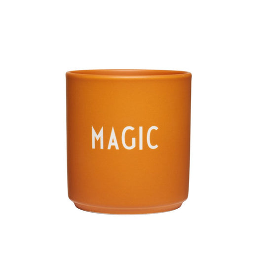 Design Letters - Magic Porzellan Becher / Cup - orange